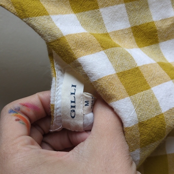 Cotton Gingham Pinafore Dress - Picture 3 of 6